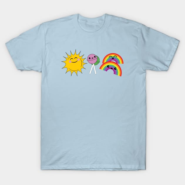 Sunshine, lollipops and rainbows T-Shirt by DoctorBillionaire